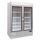 COMBISTEEL - Congélateur 2 portes en verre
