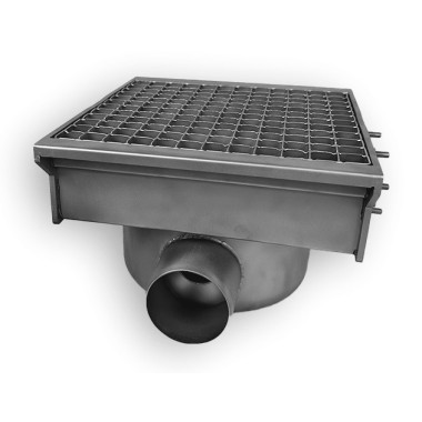 COMBISTEEL - Caniveau de sol  avec 2 sorties
