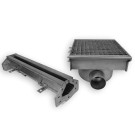 COMBISTEEL - Caniveau de sol  avec 2 sorties