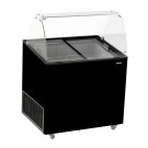 COMBISTEEL - Vitrine à creme glacée corsica noir