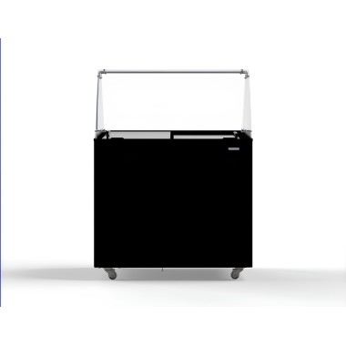 COMBISTEEL - Vitrine à creme glacée corsica noir
