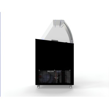 COMBISTEEL - Vitrine à creme glacée corsica noir