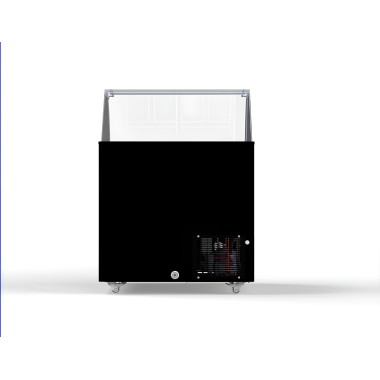 COMBISTEEL - Vitrine à creme glacée corsica noir