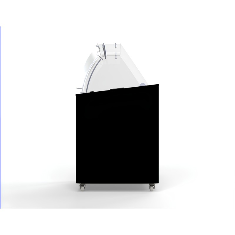 COMBISTEEL - Vitrine à creme glacée corsica noir