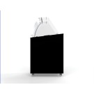 COMBISTEEL - Vitrine à creme glacée corsica noir