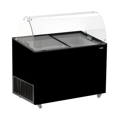 COMBISTEEL - Vitrine à crème glacée java noir