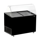 COMBISTEEL - Vitrine à crème glacée java noir