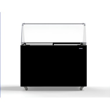 COMBISTEEL - Vitrine à crème glacée java noir