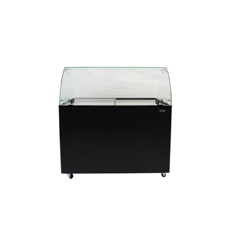 COMBISTEEL - Vitrine à crème glacée java noir