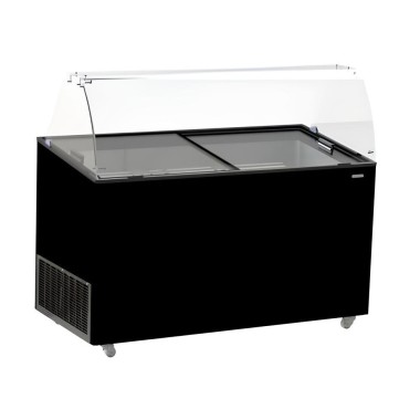 COMBISTEEL - Vitrine à creme glacée tenerife noir