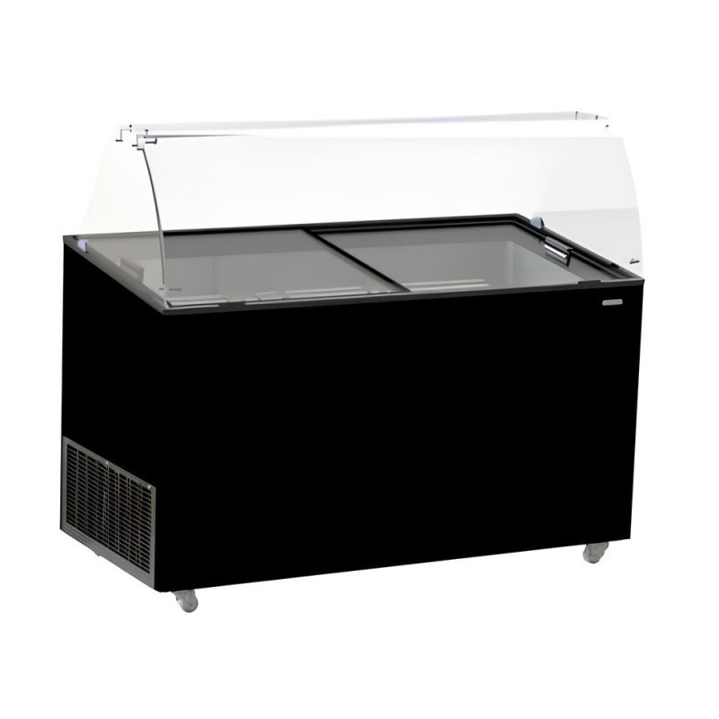 COMBISTEEL - Vitrine à creme glacée tenerife noir