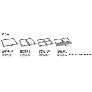 Lavezzini - Moule pour thermoscelleuse SV400 - GN 1/8
