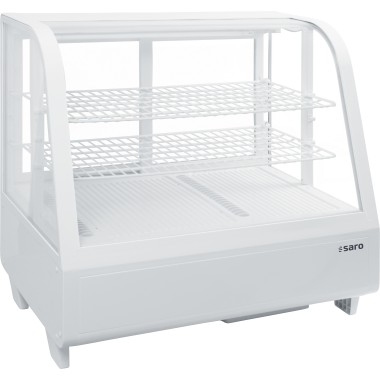 ShopDesChefs - Vitrine réfrigérée de table , modèle KATRIN de 100 litres, blanc
