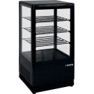 ShopDesChefs - Vitrine Réfrigérée Mini  avec Ventilation Modèle SC 70 Noir
