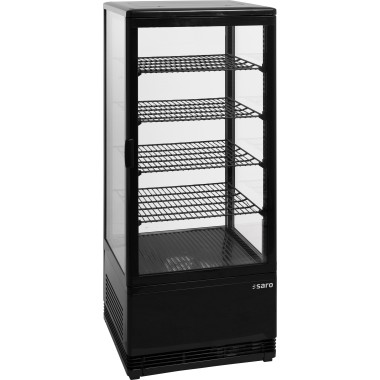 ShopDesChefs - Vitrine réfrigérée  modèle SC 100 noir