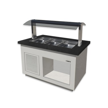 ShopDesChefs - Bar à salades  modèle PREMIUM LINE - SB-K 130 blanc