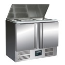 ShopDesChefs - Saladette  avec 2 portes, modèle BALDUR S 902