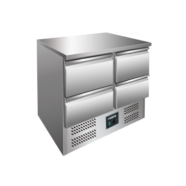 ShopDesChefs - Table de refroidissement  avec tiroirs, modèle VIVIA S 901 avec dessus en acier inoxydable 4x 1/2 GN.