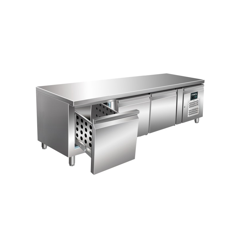 ShopDesChefs - Réfrigérateur sous-plan  avec tiroirs, modèle UGN 3100 TN-3S