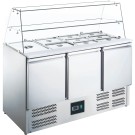 ShopDesChefs -  Saladette avec dessus en verre modèle ES 903 G