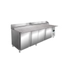 ShopDesChefs - Poste de préparation , plan de travail en granit - modèle 1/3 GN SH 2500