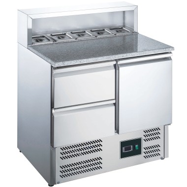 ShopDesChefs - Table de préparation pour pizza  modèle EPS 900 1/2