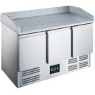 ShopDesChefs - Table de préparation de pizza  avec dessus en verre modèle ES 903 PZ