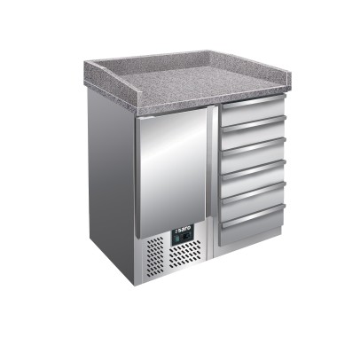 ShopDesChefs - Table de préparation pour pizza  modèle PZ 4001