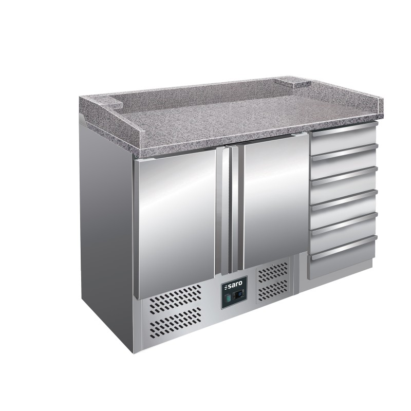 ShopDesChefs - Table de préparation de pizza  modèle PZ 9001