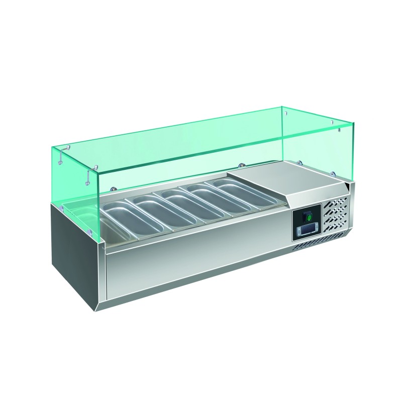 ShopDesChefs - Présentoir Réfrigéré de Table  modèle EVRX 1400/380