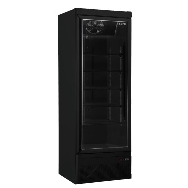 ShopDesChefs - Congélateur  avec porte en verre - modèle noir GTK 560