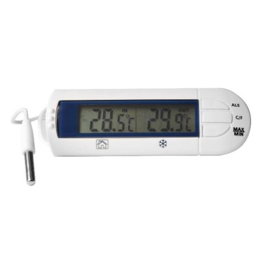 ShopDesChefs - Thermomètre numérique à capteur  - avec alarme, modèle 4719