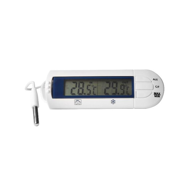 ShopDesChefs - Thermomètre numérique à capteur  - avec alarme, modèle 4719