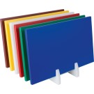 ShopDesChefs - Planche à découper en polyéthylène  avec pieds antidérapants rouge