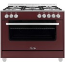 ShopDesChefs - Cuisinière multifonction  à gaz/électrique modèle TS95C61LVI bordeaux