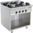 ShopDesChefs - Cuisinière à gaz  avec support ouvert modèle E7/KUPG4BA