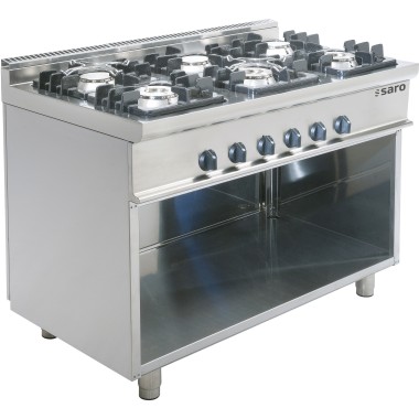 ShopDesChefs - Cuisinière à gaz  avec support ouvert modèle E7/KUPG6BA