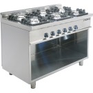 ShopDesChefs - Cuisinière à gaz  avec support ouvert modèle E7/KUPG6BA