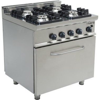 ShopDesChefs - Cuisinière à gaz  avec four à gaz modèle E7/KUPG4LO