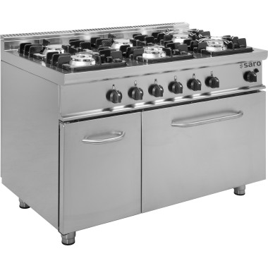 ShopDesChefs - Cuisinière à gaz  avec four à gaz modèle E7/KUPG6LN
