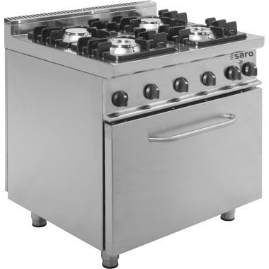 ShopDesChefs - Cuisinière à gaz  avec four électrique modèle E7/KUPG4LE