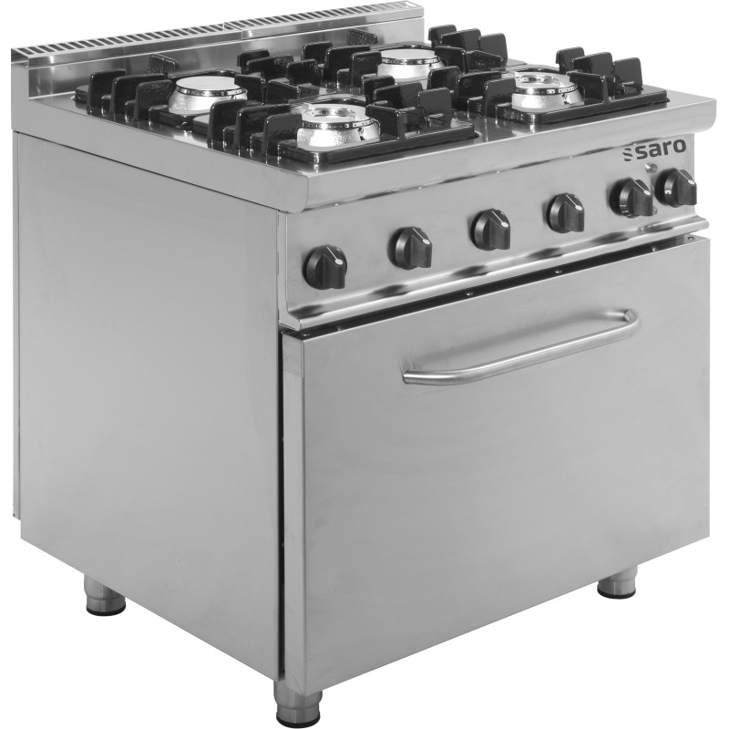 ShopDesChefs - Cuisinière à gaz  avec four électrique modèle E7/KUPG4LE