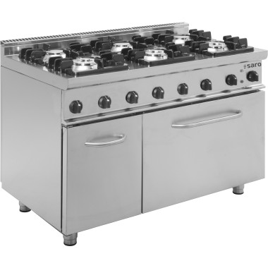 ShopDesChefs - Cuisinière à gaz  avec four électrique modèle E7/KUPG6LE
