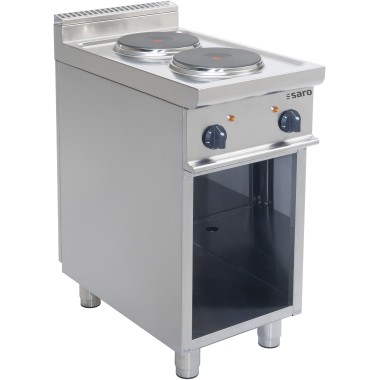ShopDesChefs - Cuisinière électrique  avec support ouvert modèle E7/CUET2BA