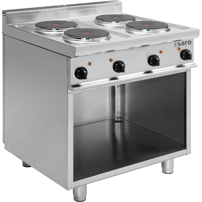 ShopDesChefs - Cuisinière électrique  avec support ouvert modèle E7/CUET4BA