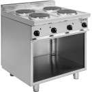 ShopDesChefs - Cuisinière électrique  avec support ouvert modèle E7/CUET4BA