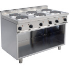 ShopDesChefs - Cuisinière électrique  avec support ouvert modèle E7/CUET6BA