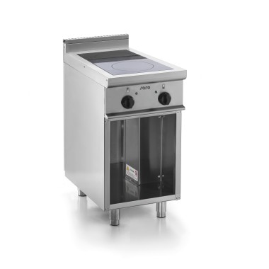 ShopDesChefs - Cuisinière en vitrocéramique  avec support ouvert, modèle E7/CVE2BA