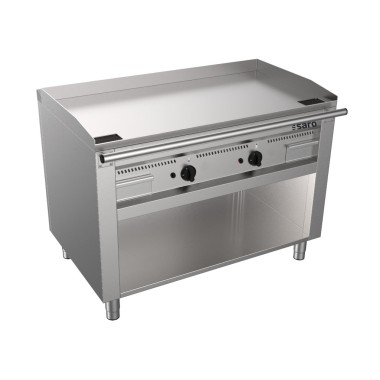 ShopDesChefs - Grill Teppanyaki à gaz  avec support ouvert modèle TED2/120 G