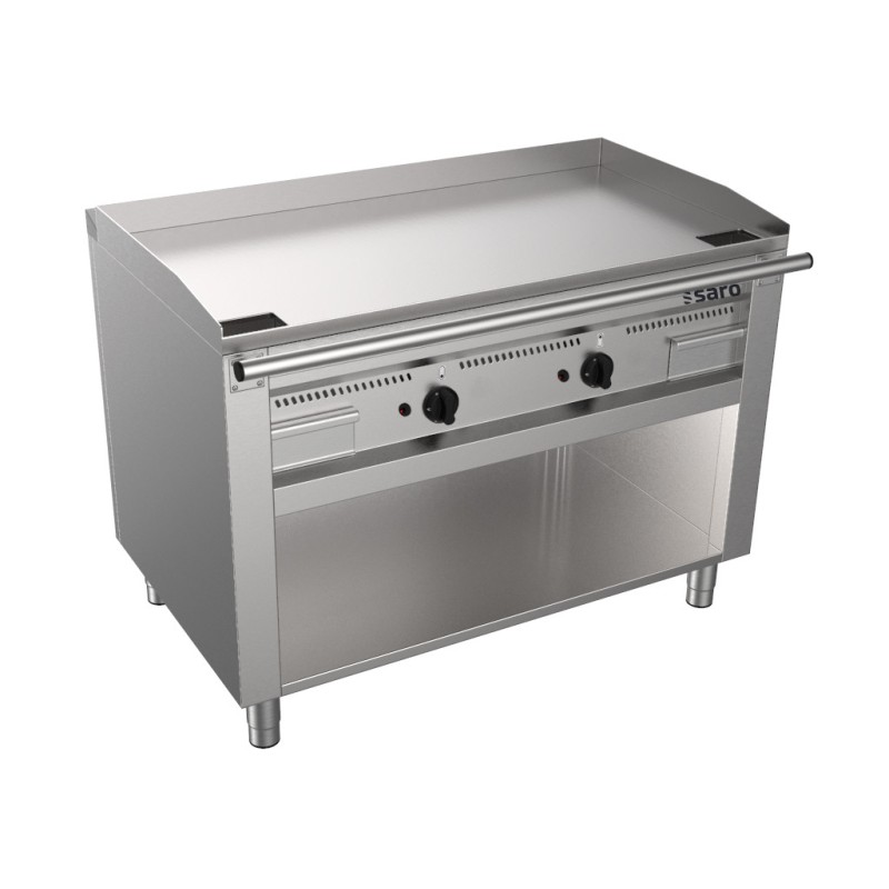 ShopDesChefs - Grill Teppanyaki à gaz  avec support ouvert modèle TED2/120 G